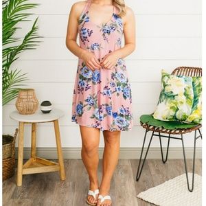 NWOT drape back dress